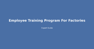 employee training program for factories